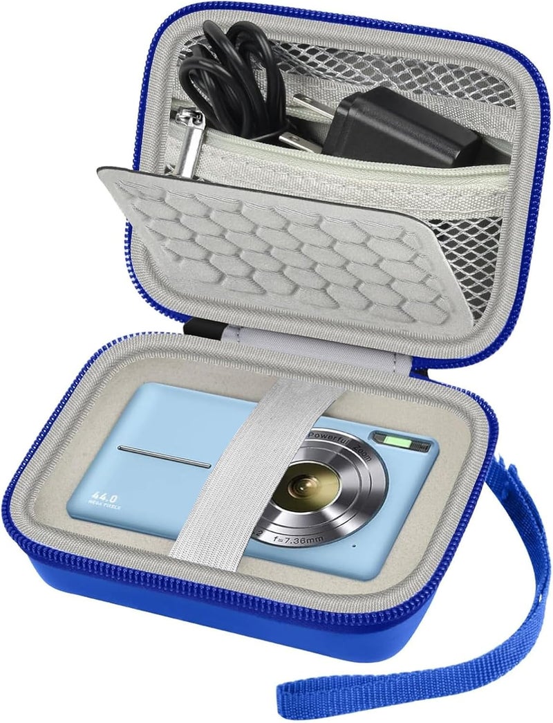 Comecase Carrying & Protective Case for Digital Camera, AbergBest 21 Mega Pixels 2.7" LCD Rechargeable HD/Kodak Pixpro/Canon PowerShot ELPH 180/190 / Sony DSCW800 / DSCW830 Cameras for Travel - Blue - Image 1